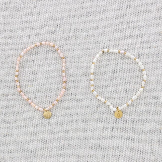 ELASTIC STEEL BRACELET WITH CULTURED PEARLS