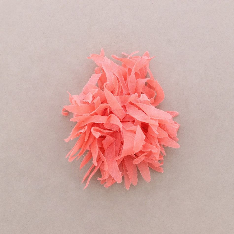 STRAPS FLOWER BROOCH 14CM