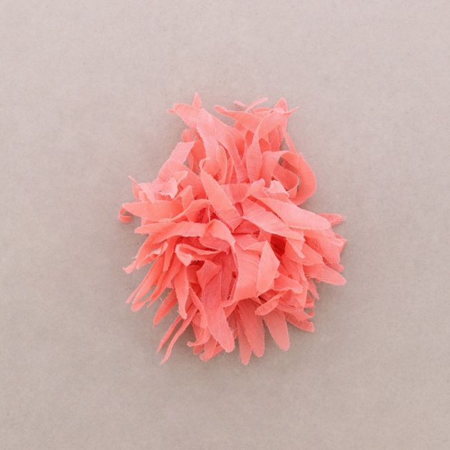 STRAPS FLOWER BROOCH 14CM
