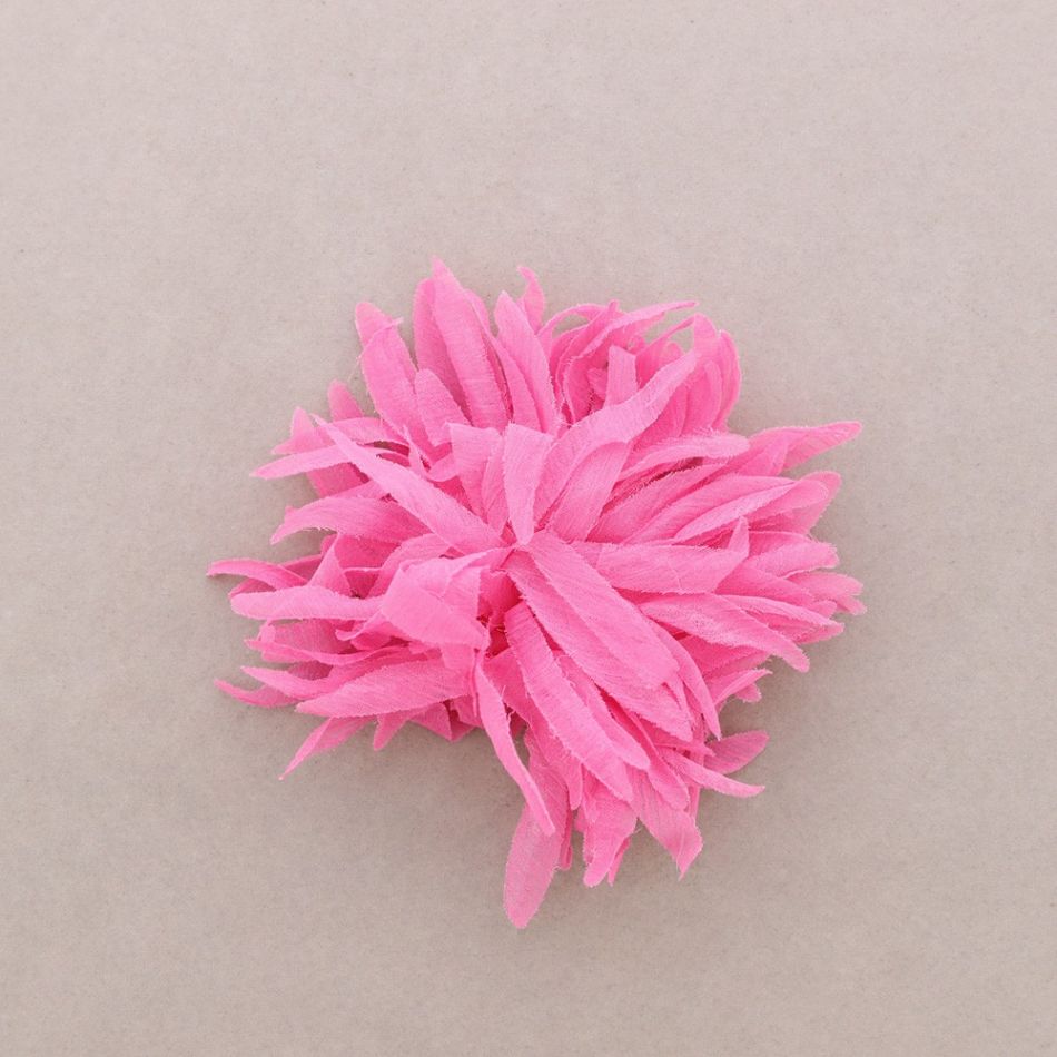 STRAPS FLOWER BROOCH 14CM