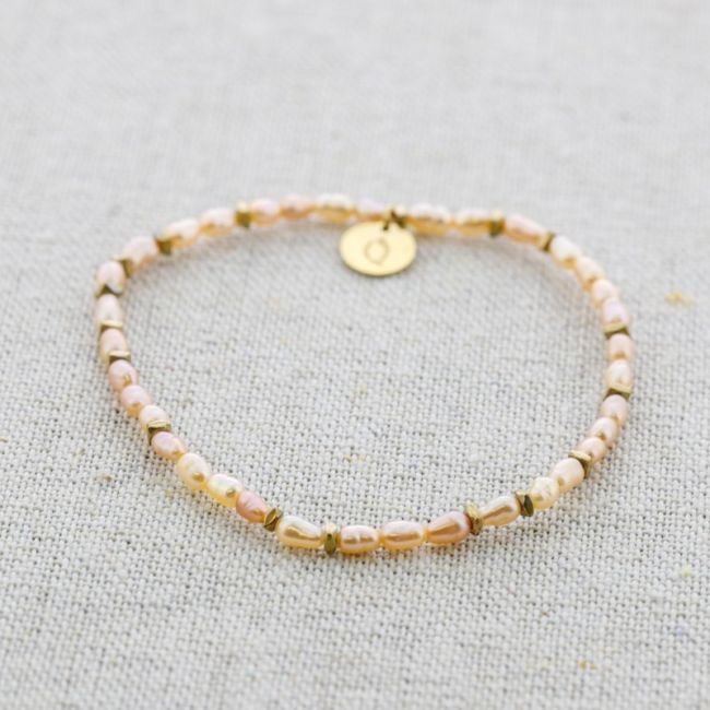 ELASTIC STEEL BRACELET WITH CULTURED PEARLS