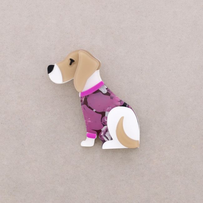 BROCHE PERRO RESINA