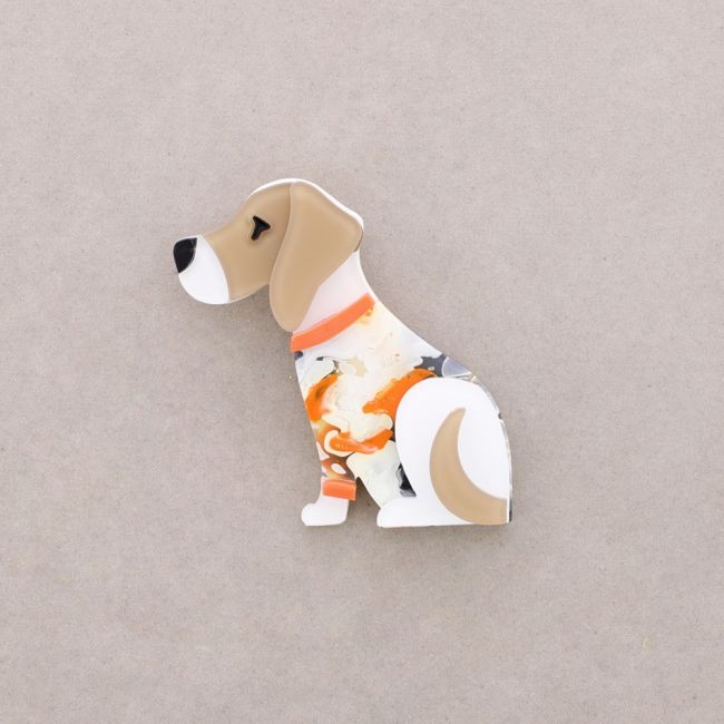 BROCHE PERRO RESINA