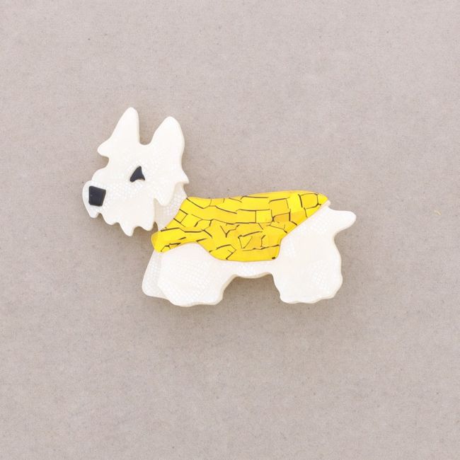 RESIN PUPPY BROOCH