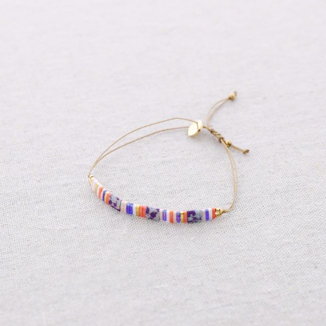 MACRAMÉ STEEL BRACELET WITH MIYUKI BEADS