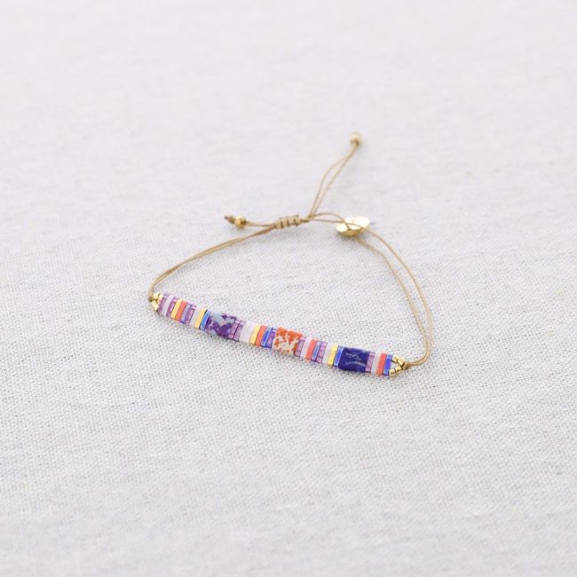 MACRAMÉ STEEL BRACELET WITH MIYUKI BEADS