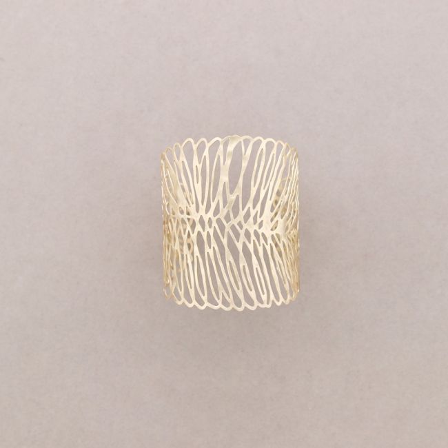 ADJUSTABLE FILIGREE METAL BRACELET