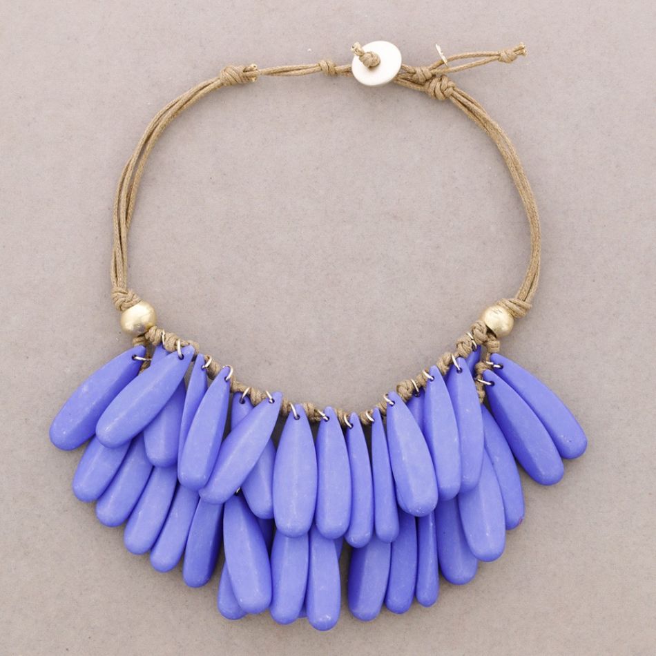 DOUBLE RESIN BEADS CHOKER