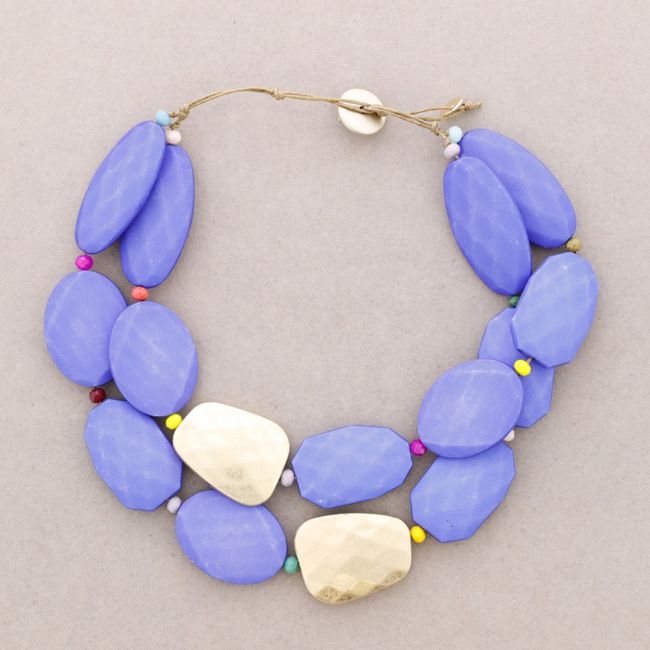 RESIN BEADS DOUBLE CHOKER