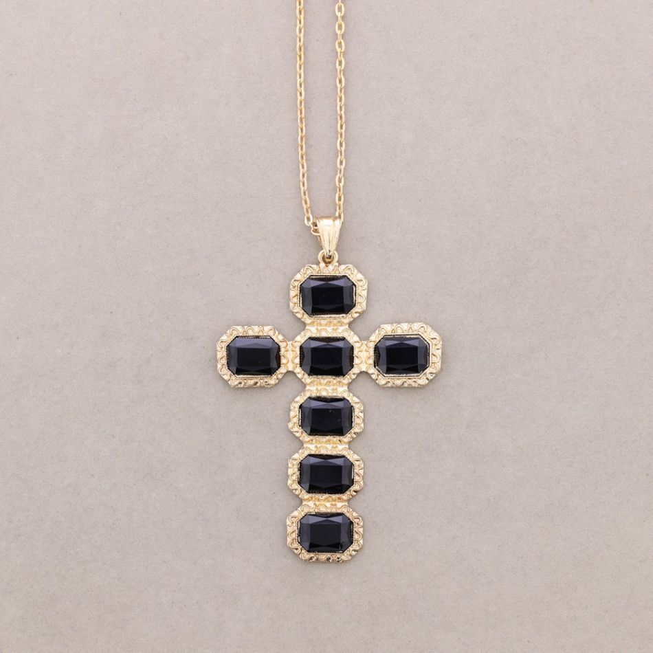 LONG PENDANT NECKLACE CROSS