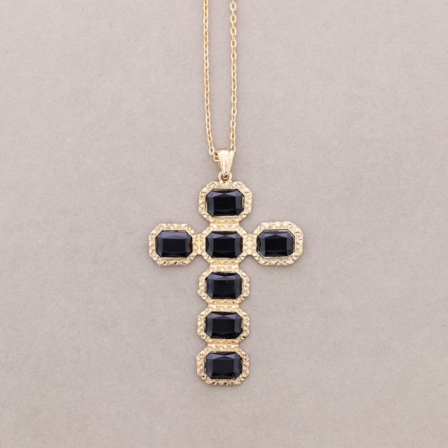 LONG PENDANT NECKLACE CROSS