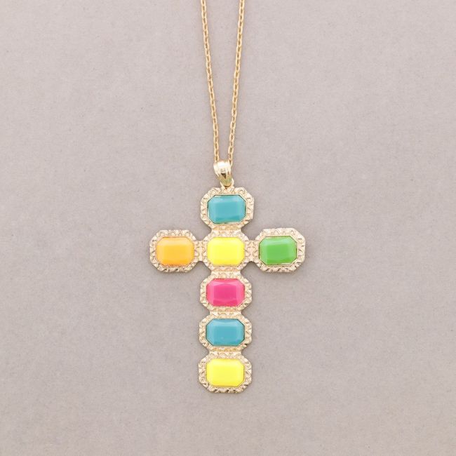 COLLAR LARGO COLG. CRUZ