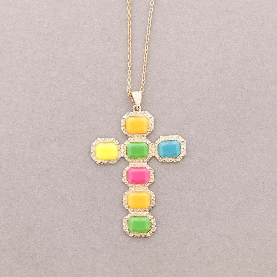 COLLAR LARGO COLG. CRUZ
