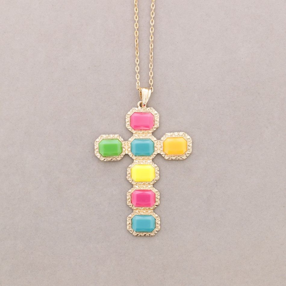COLLAR LARGO COLG. CRUZ