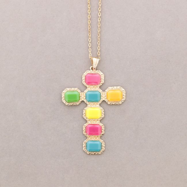 COLLAR LARGO COLG. CRUZ
