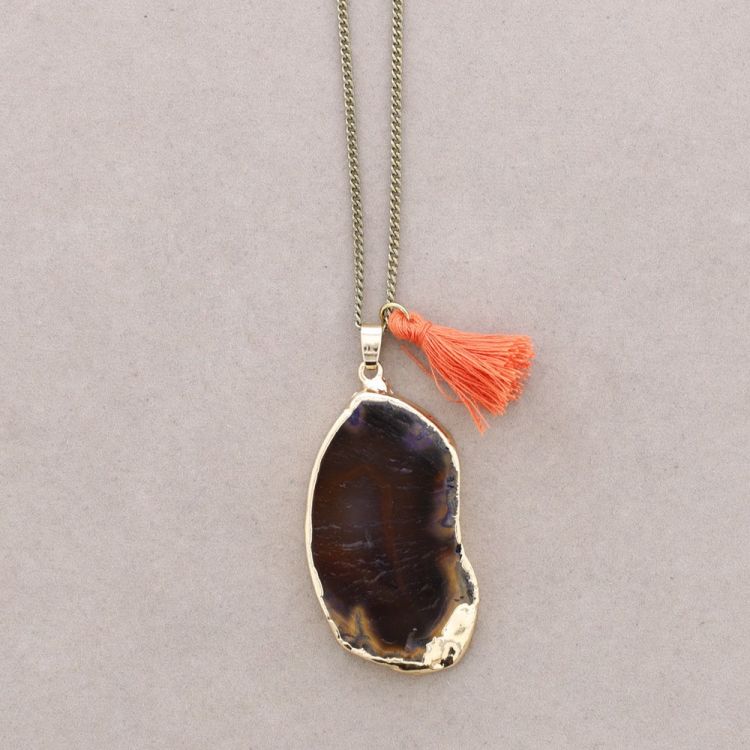 COLLAR LARGO COLG. PIEDRA