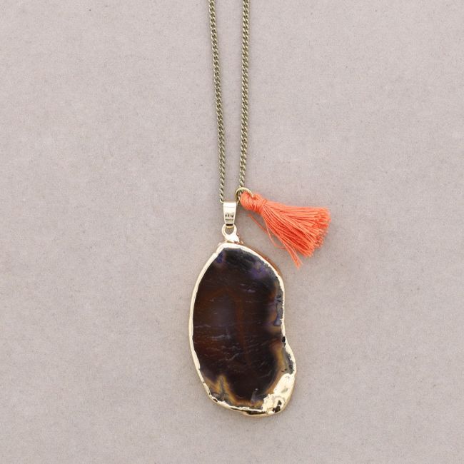 COLLAR LARGO COLG. PIEDRA