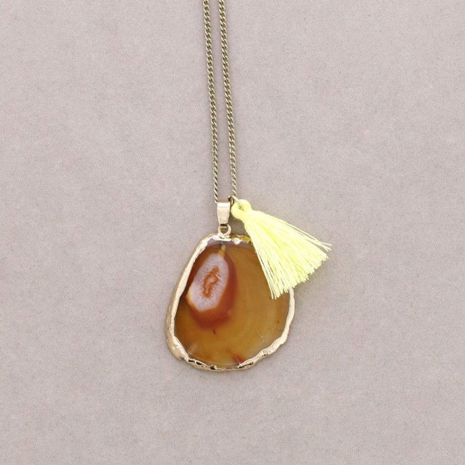 COLLAR LARGO COLG. PIEDRA