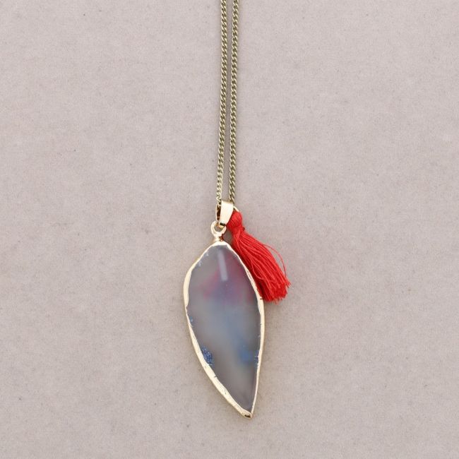 COLLAR LARGO COLG. PIEDRA