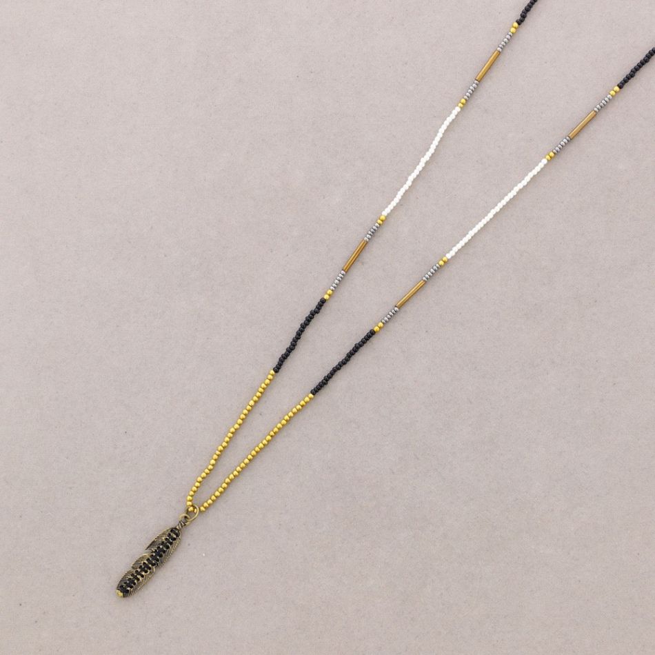 LONG PENDANT NECKLACE METAL PEN