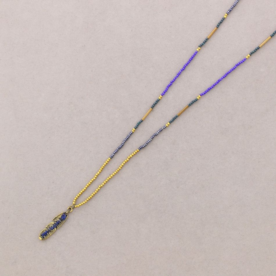 LONG PENDANT NECKLACE METAL PEN