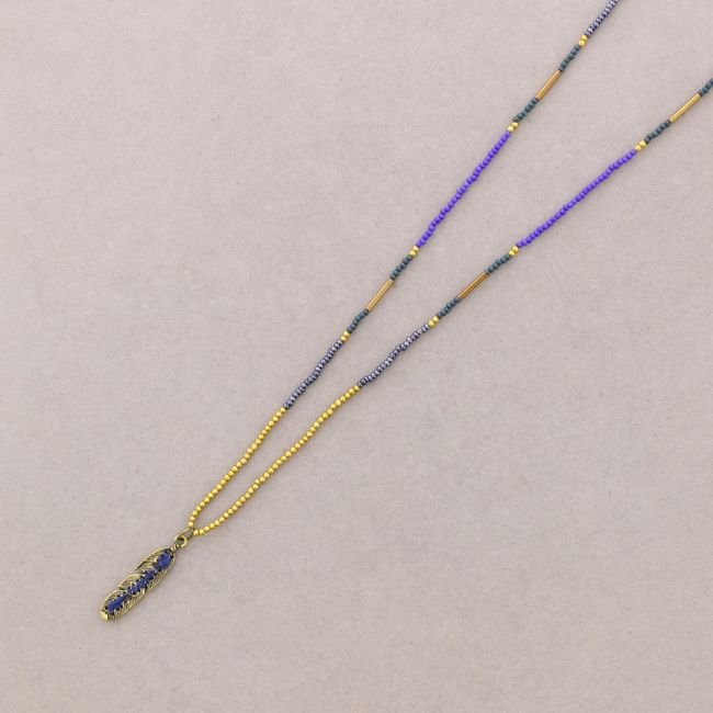 LONG PENDANT NECKLACE METAL PEN