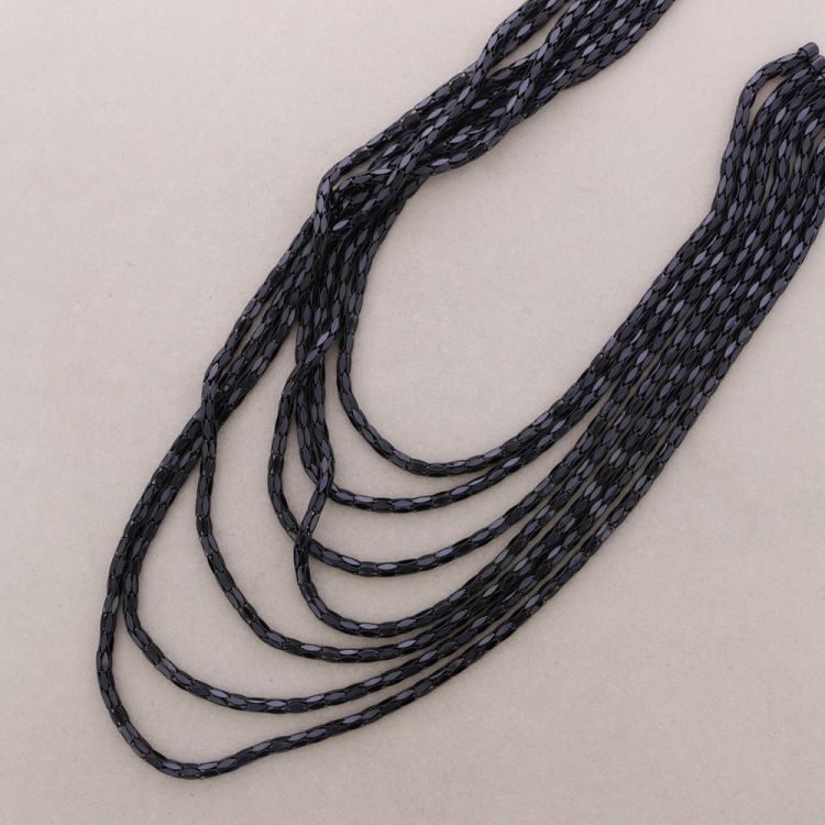 COLLAR LARGO CADENAS METAL