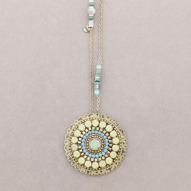 LONG PENDANT NECKLACE BEADS