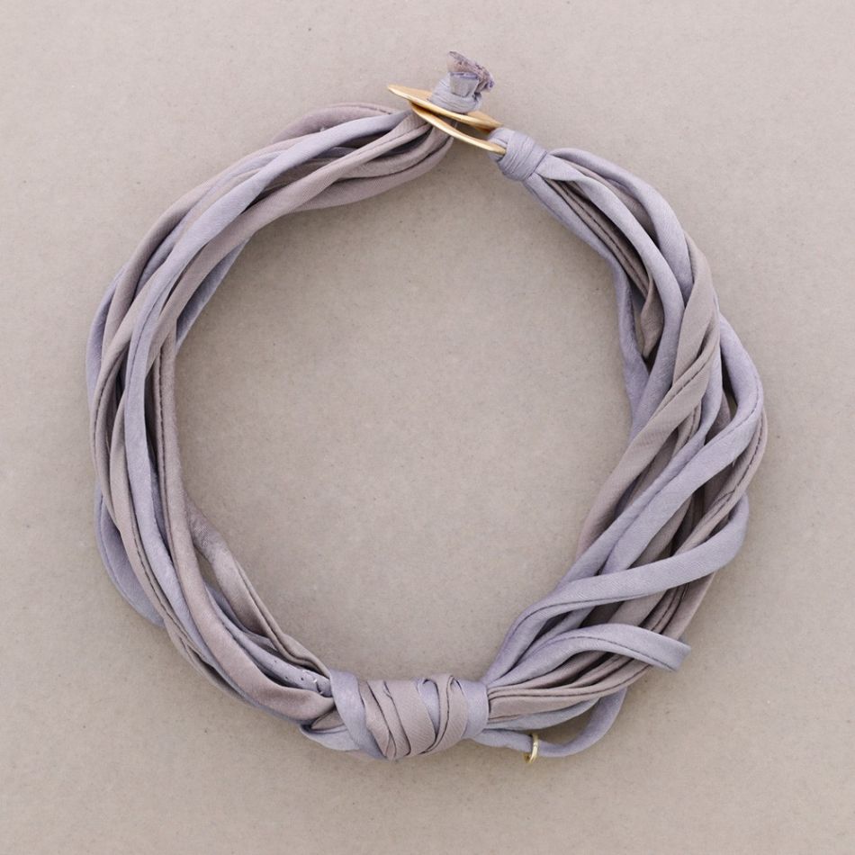 FABRIC KNOT MULTI-ROW CHOKER