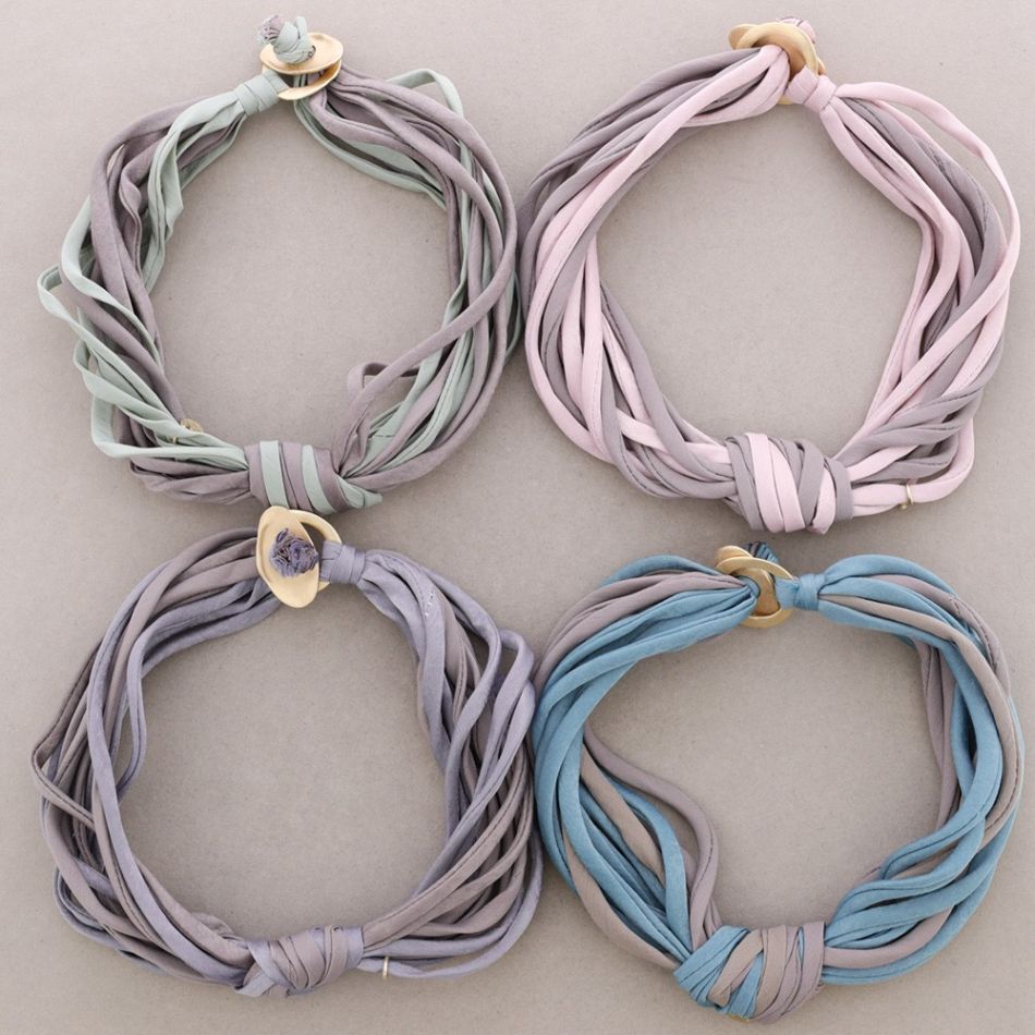 FABRIC KNOT MULTI-ROW CHOKER