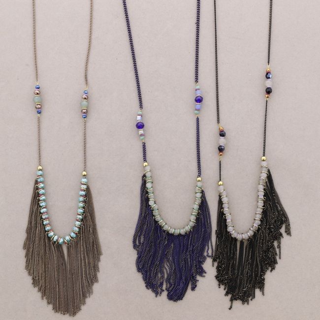 LONG NECKLACE WITH FRINGES