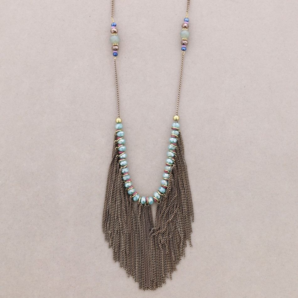 LONG NECKLACE WITH FRINGES