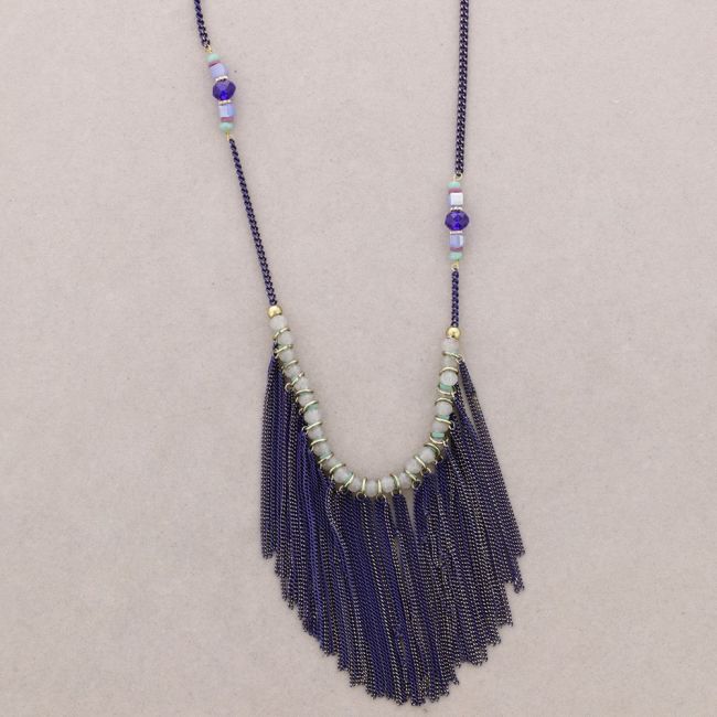 LONG NECKLACE WITH FRINGES