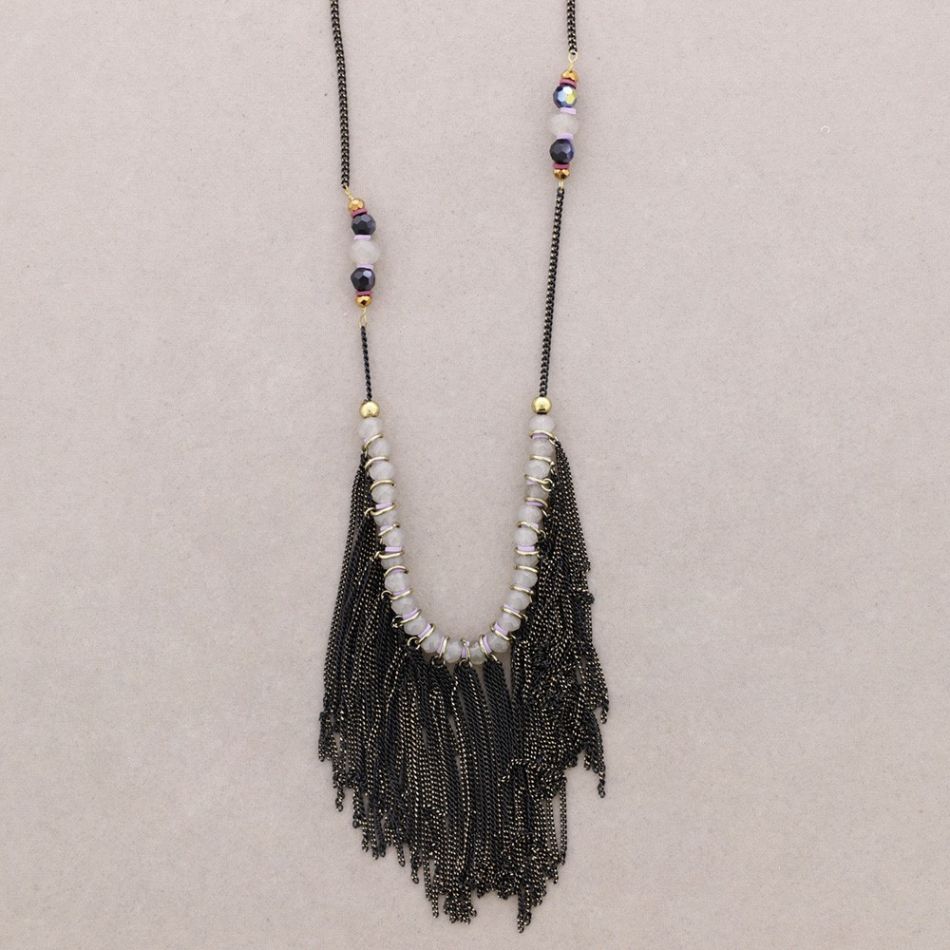 LONG NECKLACE WITH FRINGES