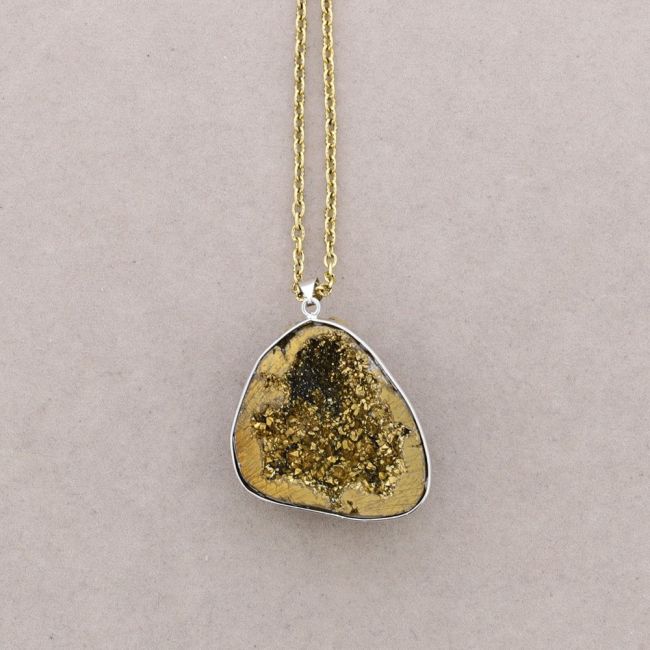 LONG PENDANT NECKLACE MINERAL