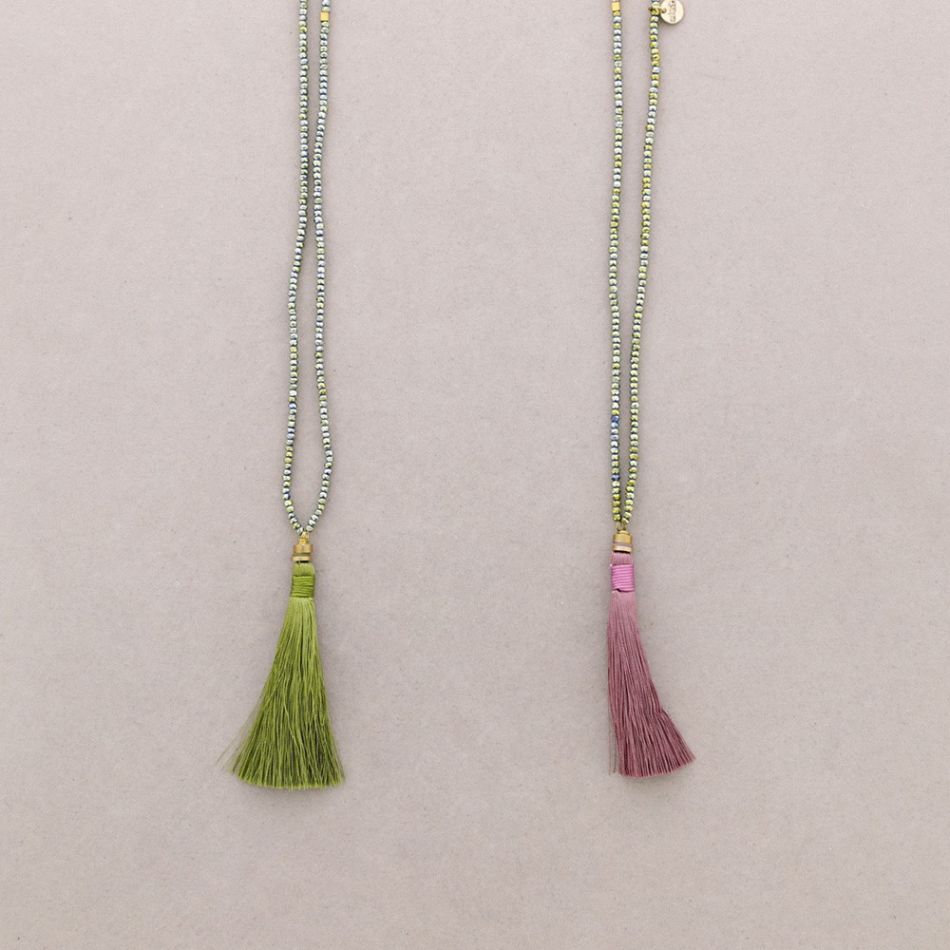 LONG PENDANT NECKLACE FRINGE