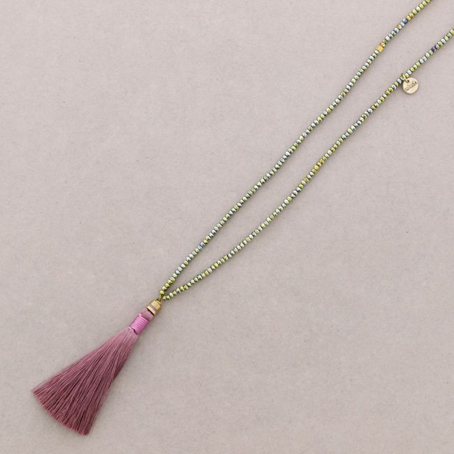 LONG PENDANT NECKLACE FRINGE