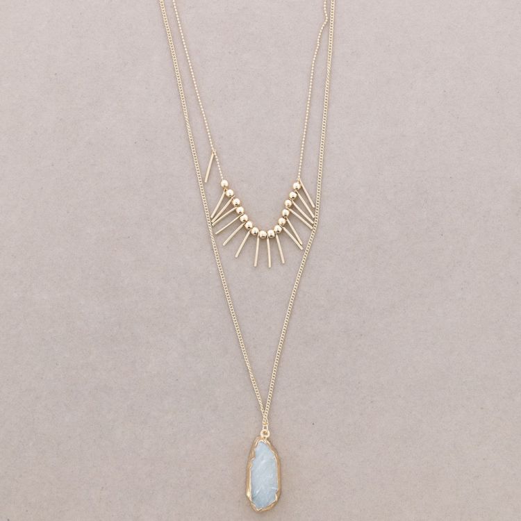 DOUBLE PENDANT NECKLACE