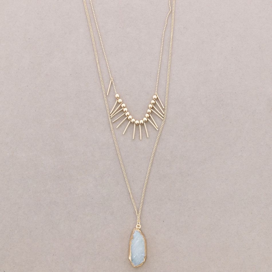 COLLAR DOBLE COLGANTES