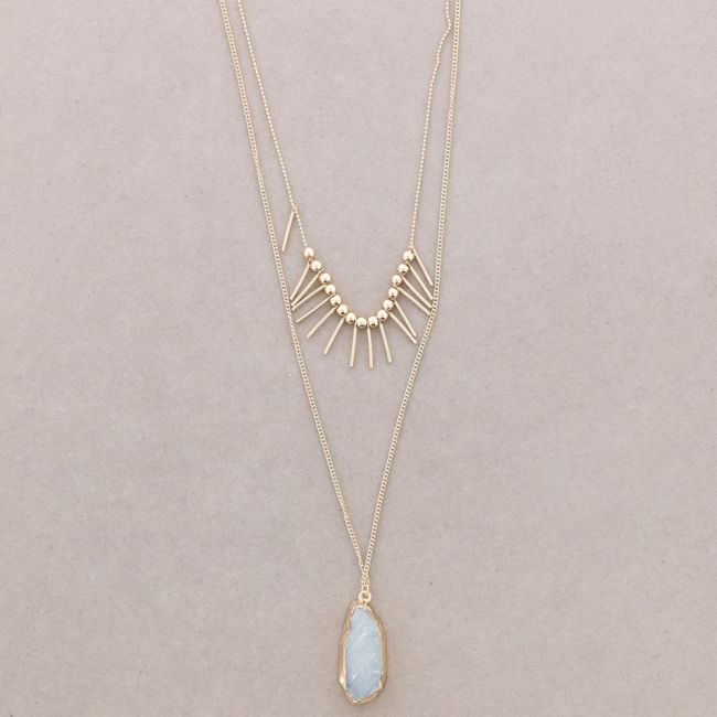 DOUBLE PENDANT NECKLACE