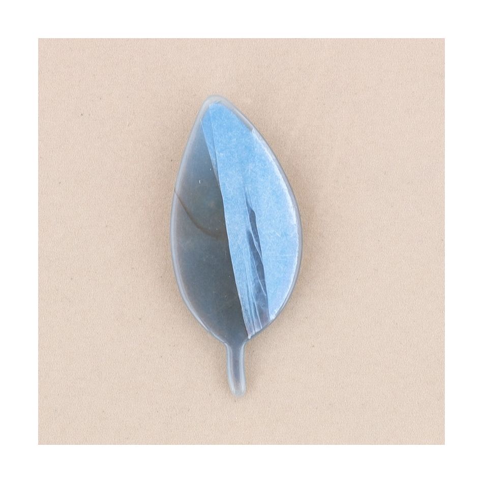 BROCHE HOJA RESINA