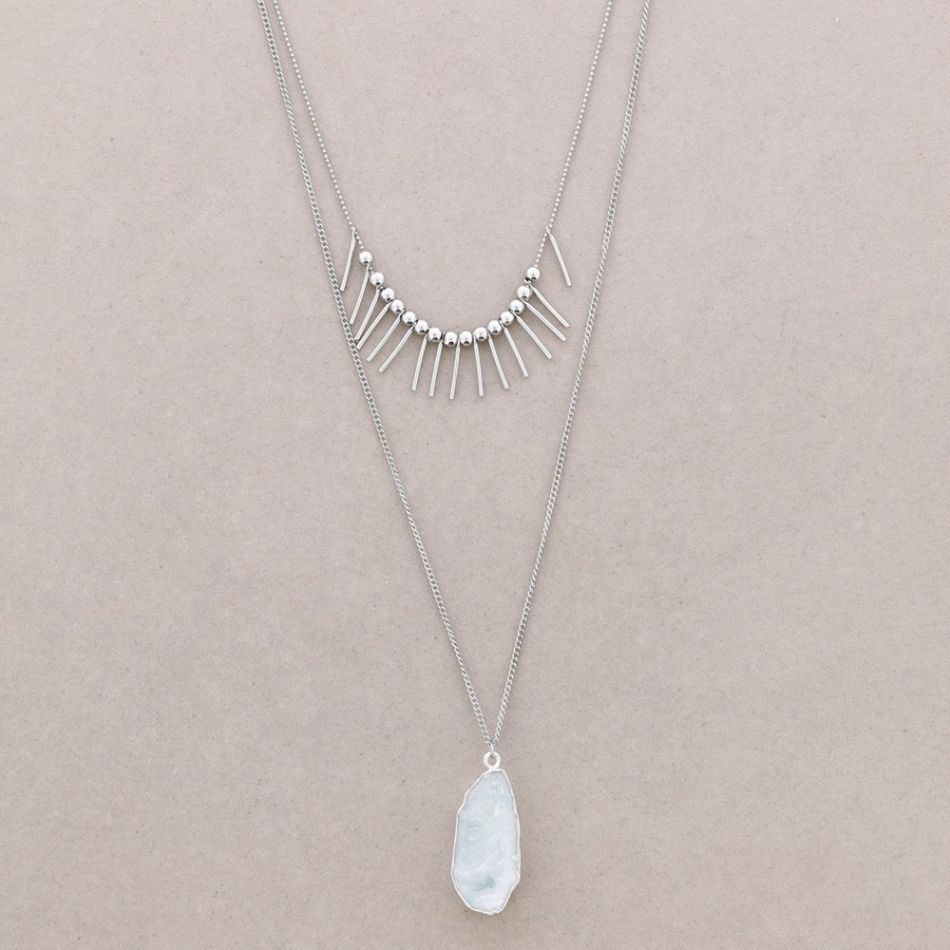 COLLAR DOBLE COLGANTES
