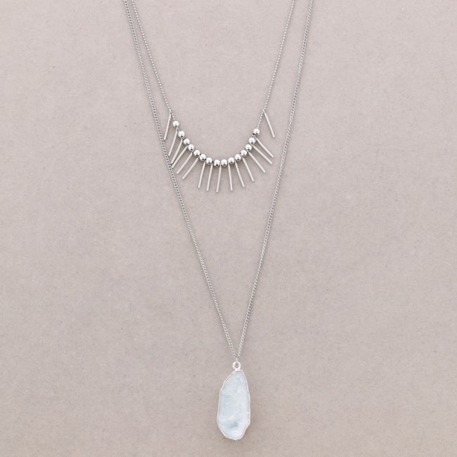 COLLAR DOBLE COLGANTES