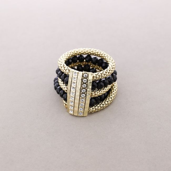 ELASTIC BRACELET WITH BEAD CHAINS