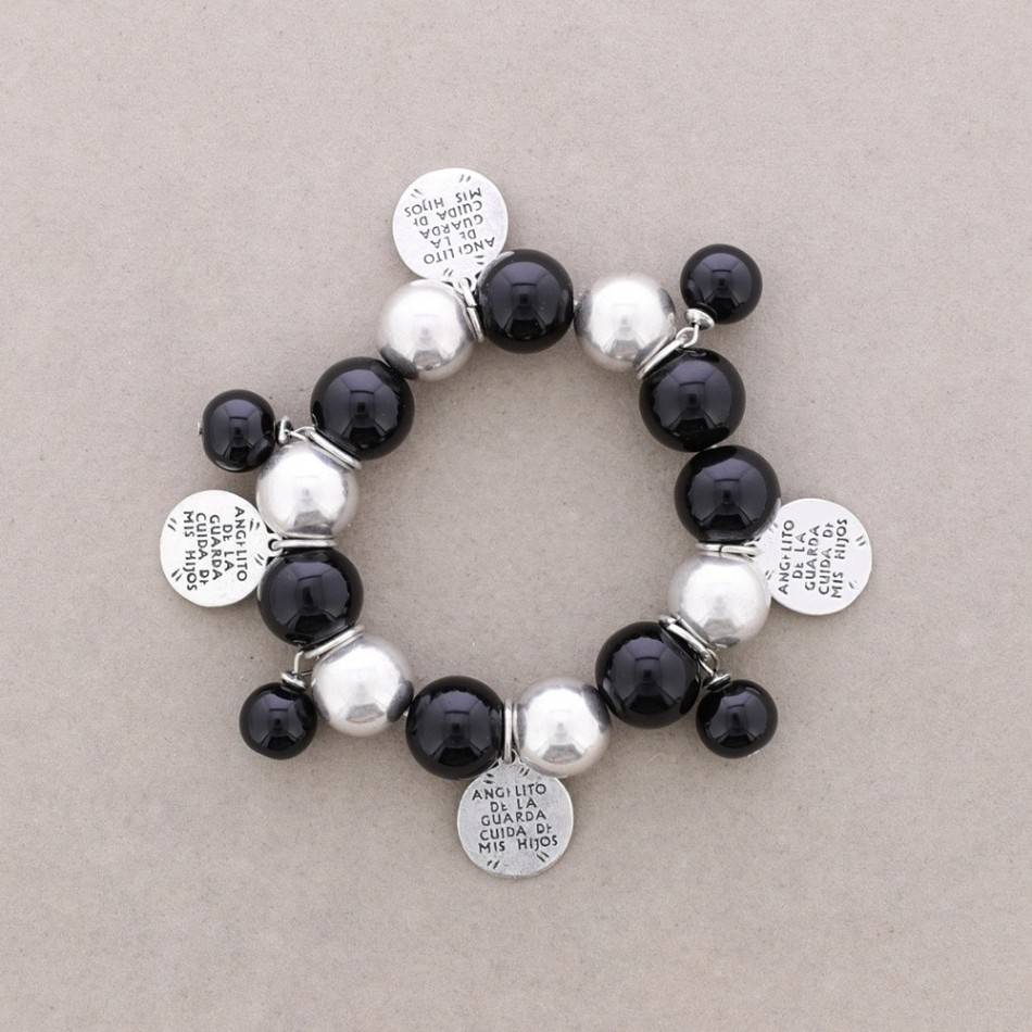 METAL STONE BEADS BRACELET