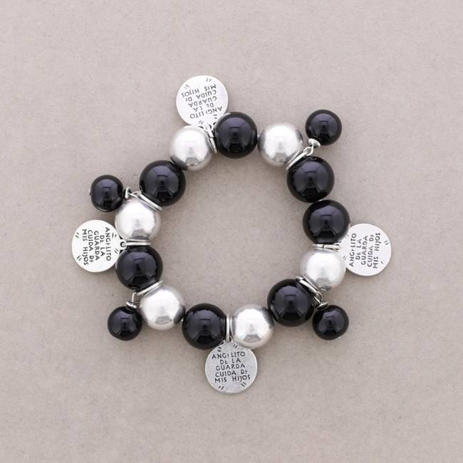 METAL STONE BEADS BRACELET