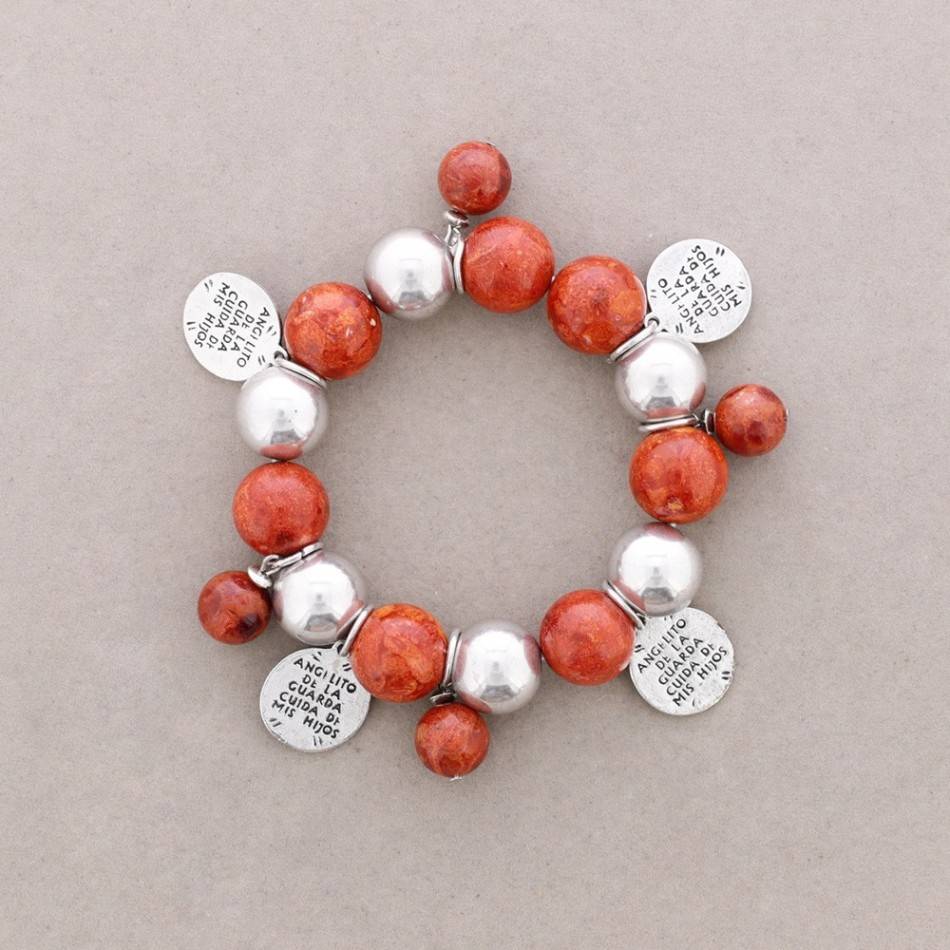 METAL STONE BEADS BRACELET