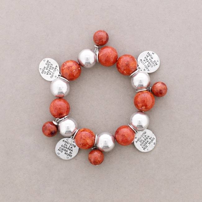 METAL STONE BEADS BRACELET