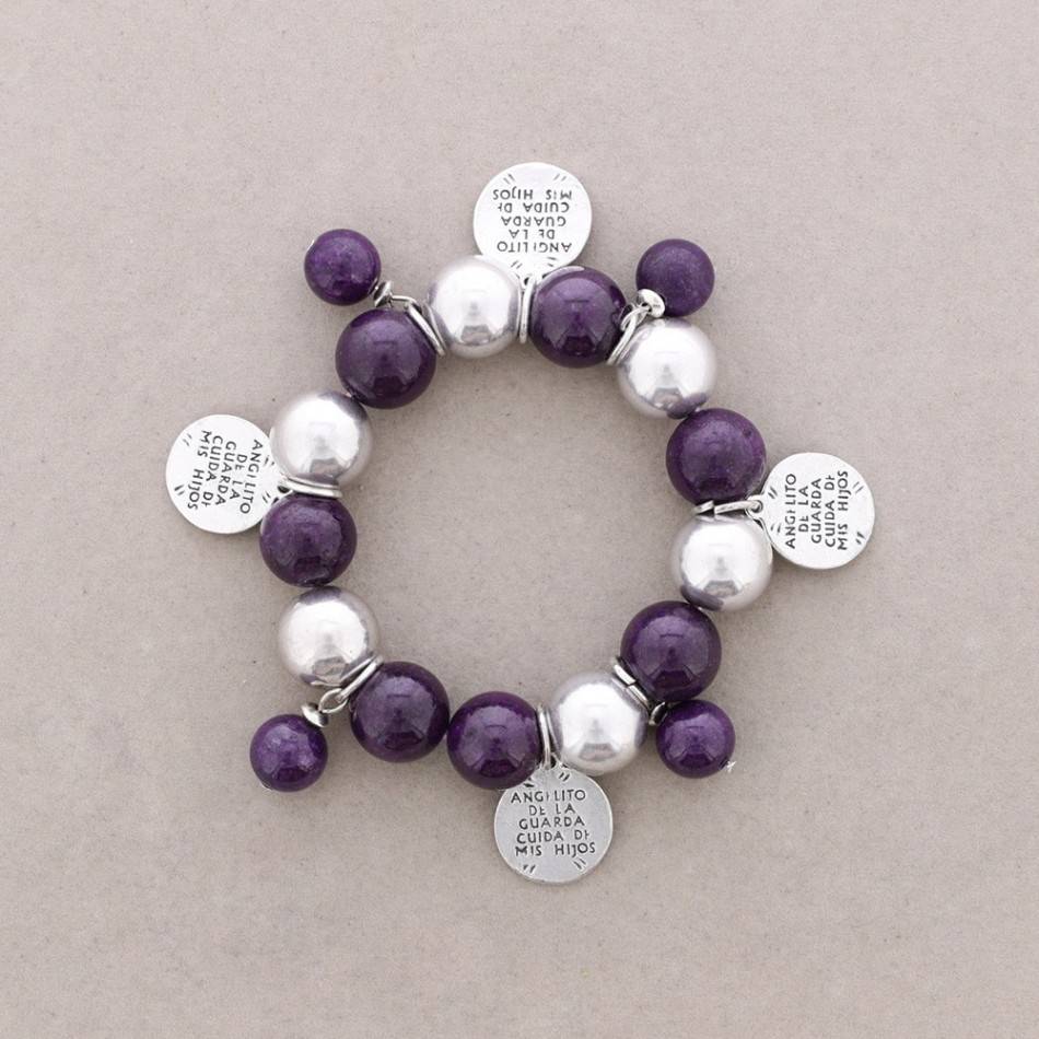 METAL STONE BEADS BRACELET
