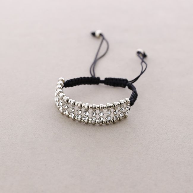 MACRAMÉ METAL CRYSTALS BRACELET